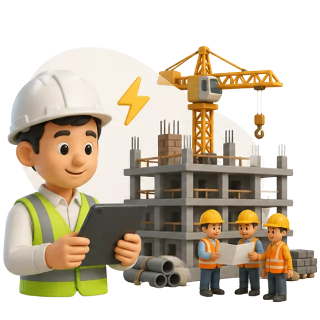 Real construction site knowledge for civil engineers